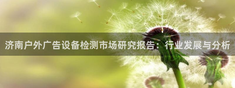 杏宇平台总代理：济南户外广告设备检测市场