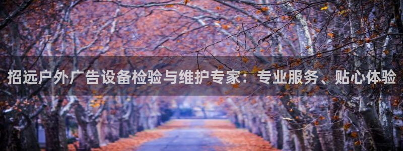杏宇平台怎么样知乎：招远户外广告设备检验