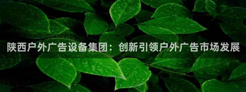 杏宇平台代理怎么赚钱快：陕西户外广告设备