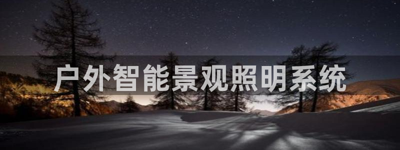 杏宇官方平台官网下载：户外智能景观照明系