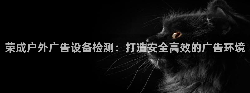 杏宇平台招商：荣成户外广告设备检测：打造